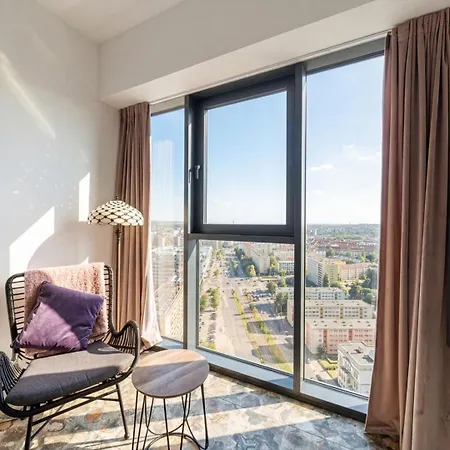 Ans Hanza Tower - 22nd Floor With View, Swimming Pool, Sauna, Jacuzzi, Viewing Terrace Appartement Szczecin